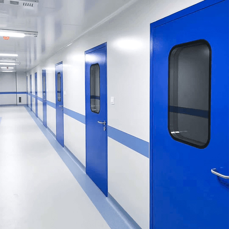Handgemaakte stalen cleanroom enkele deur